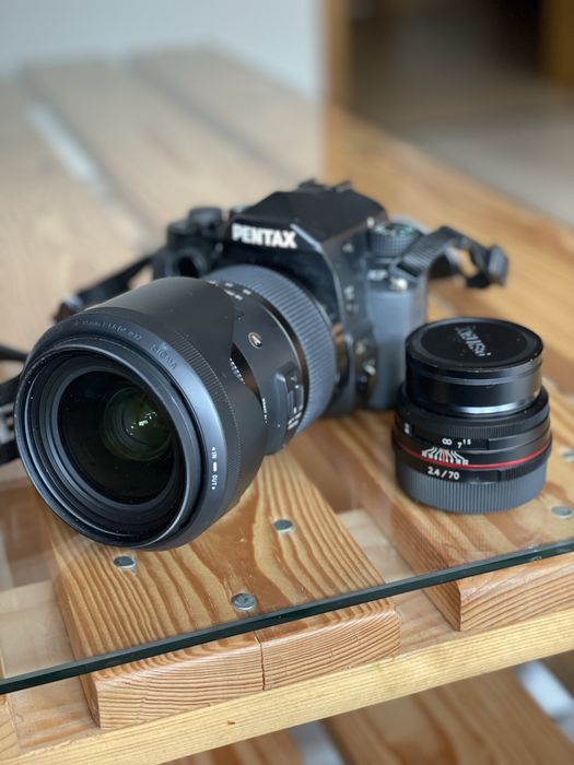 Pentax KP z obiektywem sigma 18-35mm f/1.8