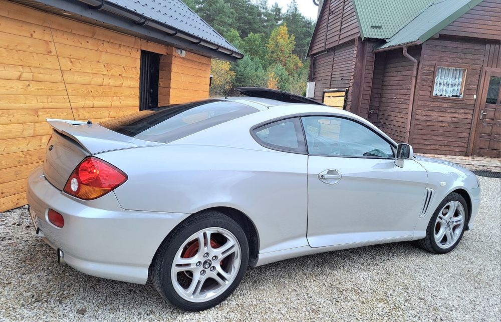 Mega Hyundai Coupe 2.0+LPG 140KM Klima mrozi Skóra Ledy Alu 2 kpl kół