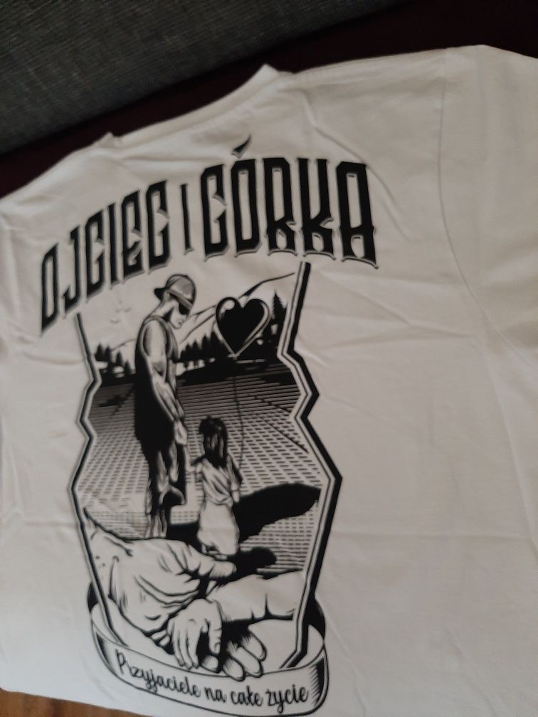 Koszulka,t shirt . OJCIEC I CÓRKA. Męski - nowy