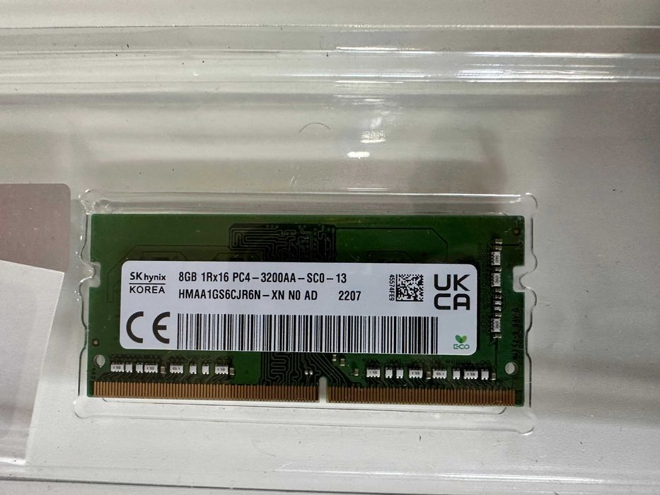 Vendo 2uni RAM SK Hynix 8GB SODIMM DDR4 3200 PC4 1Rx16