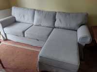 Sofa 3-osobowa z szezlongiem   j. nowa