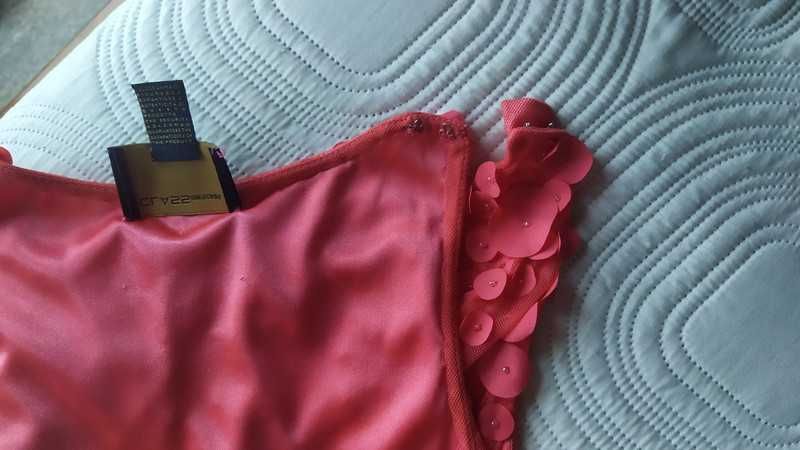 vestido cocktail rosa roberto cavalli