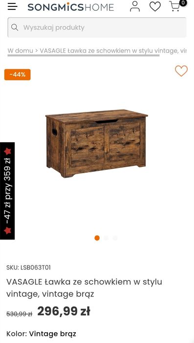 Skrzynia w stylu vintage