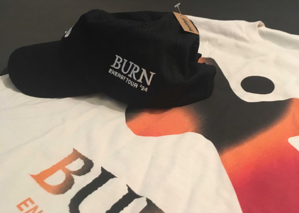 Koszulka T-shirt XL + Czapka z Daszkiem Merch Burn Energy Tour 2024