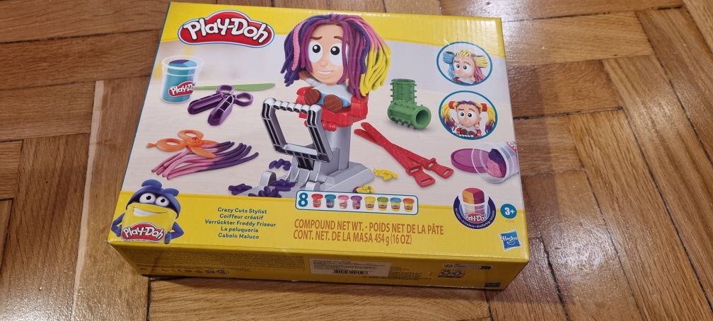 Nowa ciastolina play-doh zestaw fryzjer