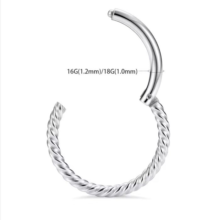 Кільце - клікер в ніс, губу, вухо