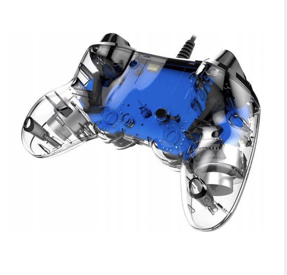 Nacon PS4 Compact Pad świecący niebieski + uchwyt