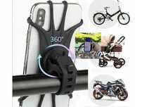 Mocny gumowy uchwyt rowerowy na telefon motor obrotowy 360° Z1