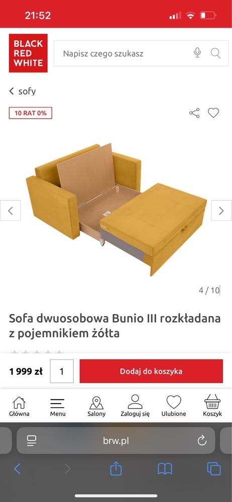 Sofa dwuosobowa Bunio III