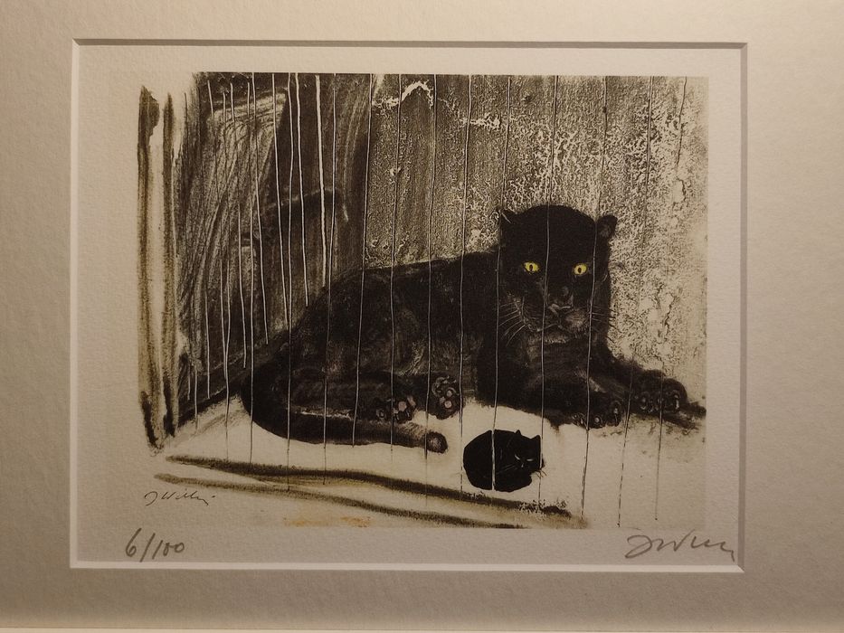 Józef Wilkoń "Czarna Pantera", inkografia, 14x18.5cm