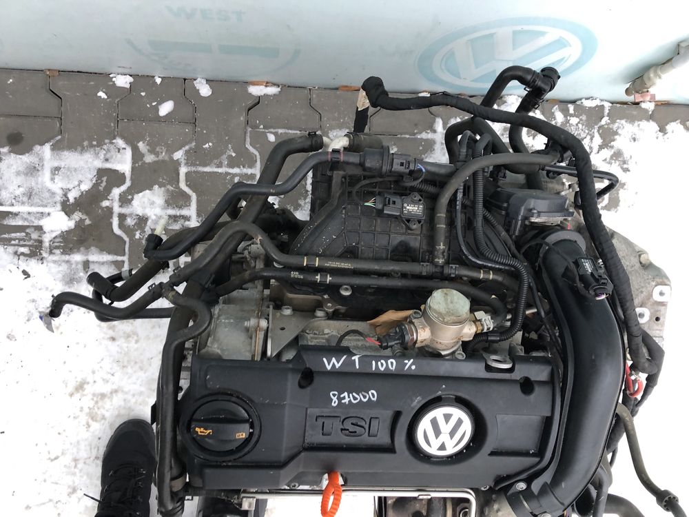 Двигун 1.4 tsi CAX CAXA мотор VW Tiguan Golf  Двигатель Коробка