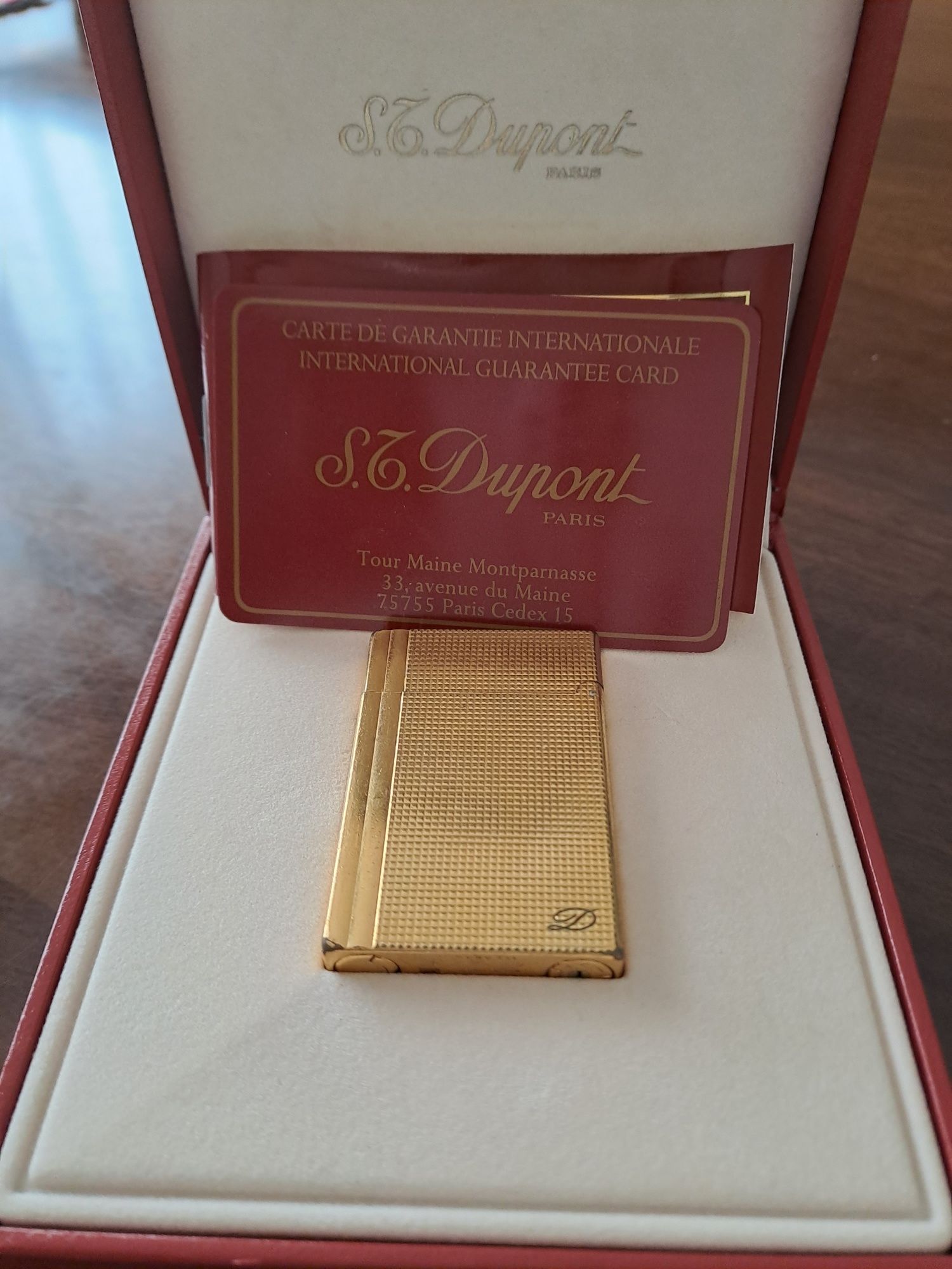 Isqueiro dupont em ouro