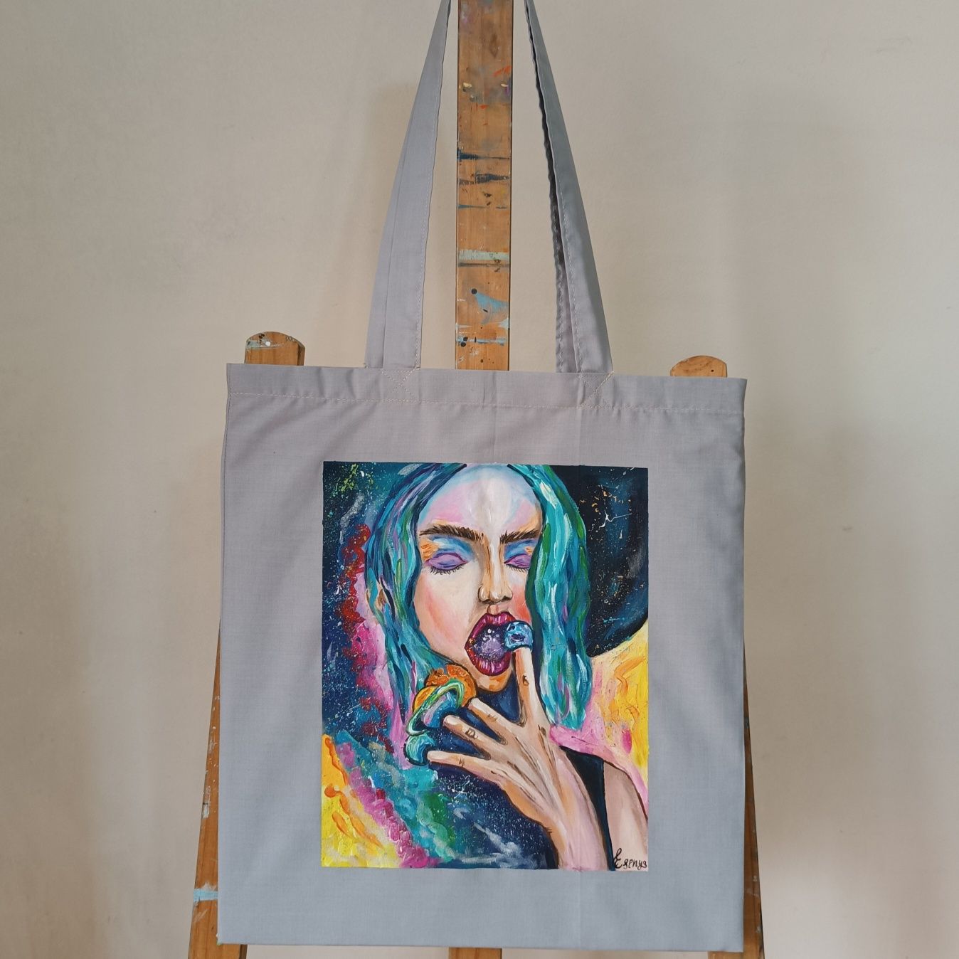 Tote Bag Pintado à mão