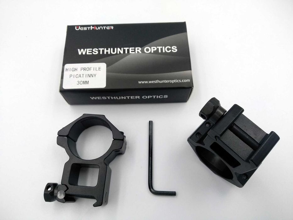 Montaż optyki WestHunter-tubus 30 mm-na szynę Picatinny 22mm lub 11mm