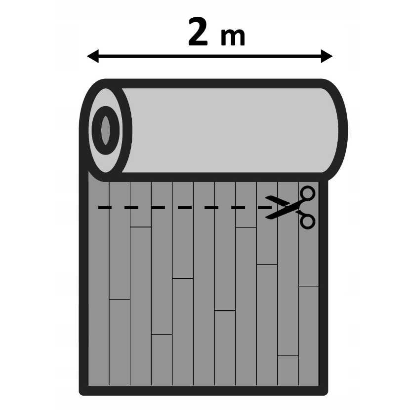 NOWA Wykładzina  2 x 4.5 m PCV linoleum - Rolka o wymiarach