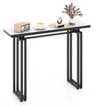 Konsola Costway czarny matowe 110 x 81 x 30cm