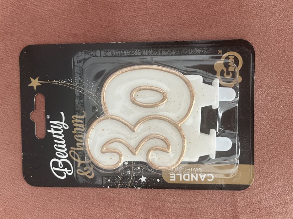 Świeczka na tort 30 urodziny cyfra 30