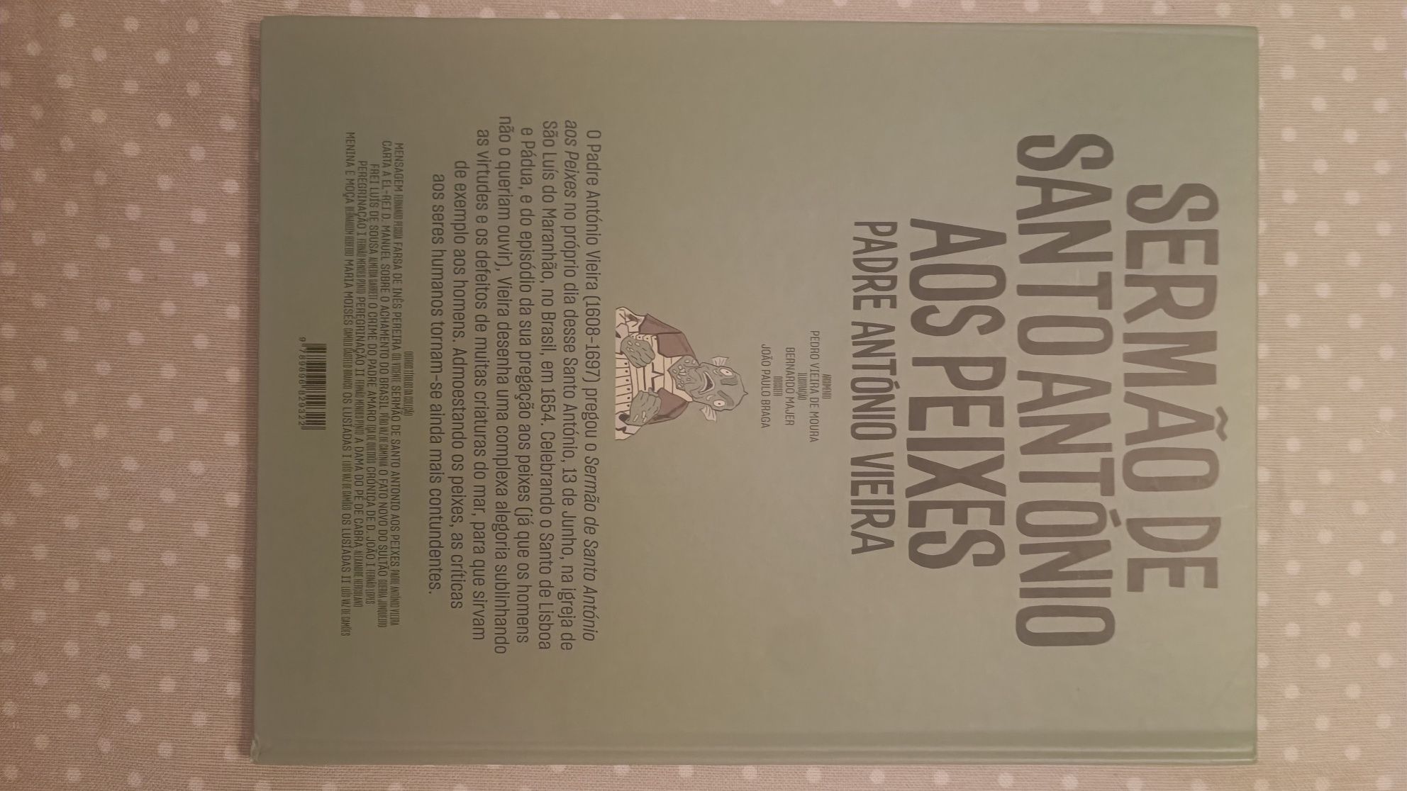 Livro Padre António Vieira Sermão de Santo António aos Peixes