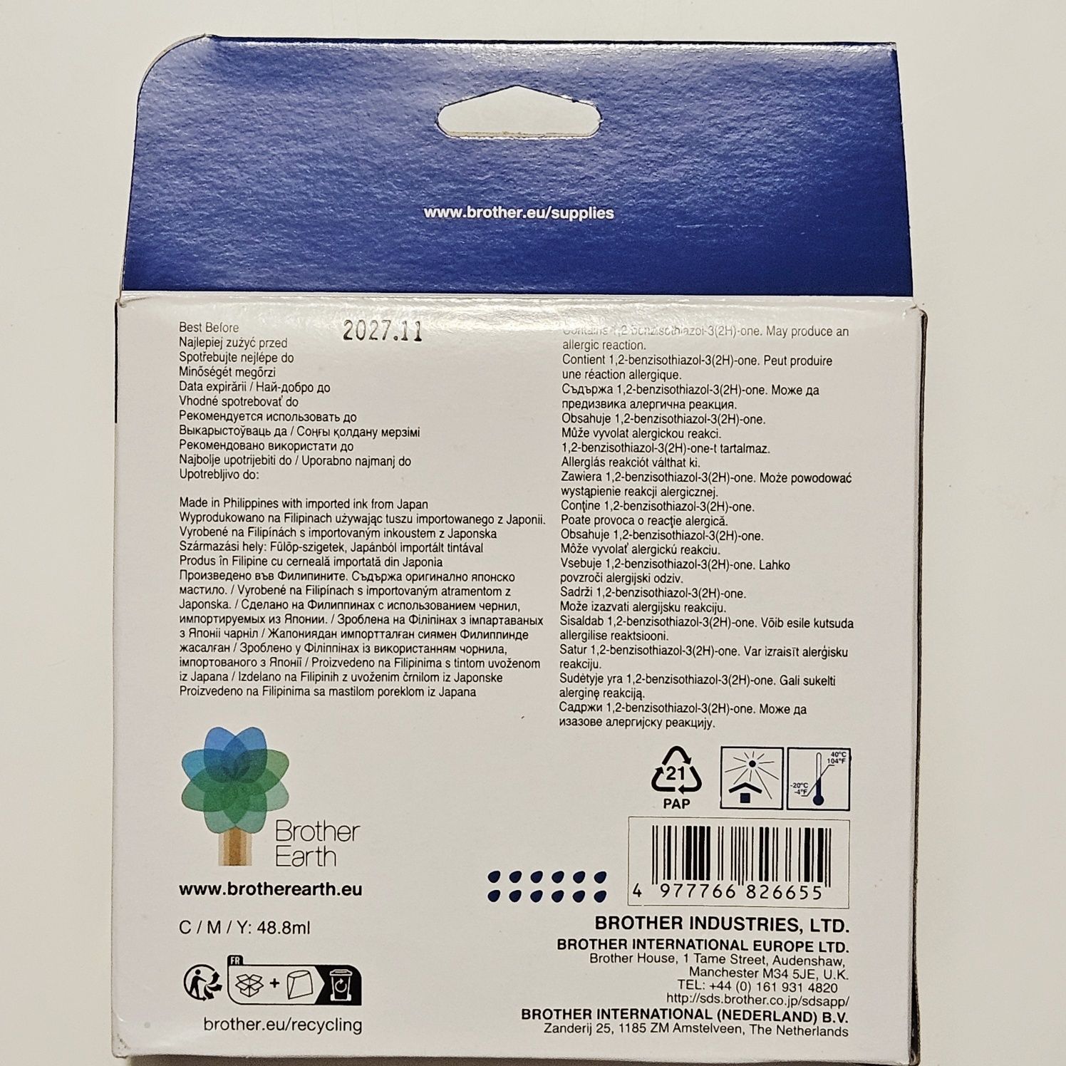 Zestaw tuszy Brother BT5000 - multipack CMY