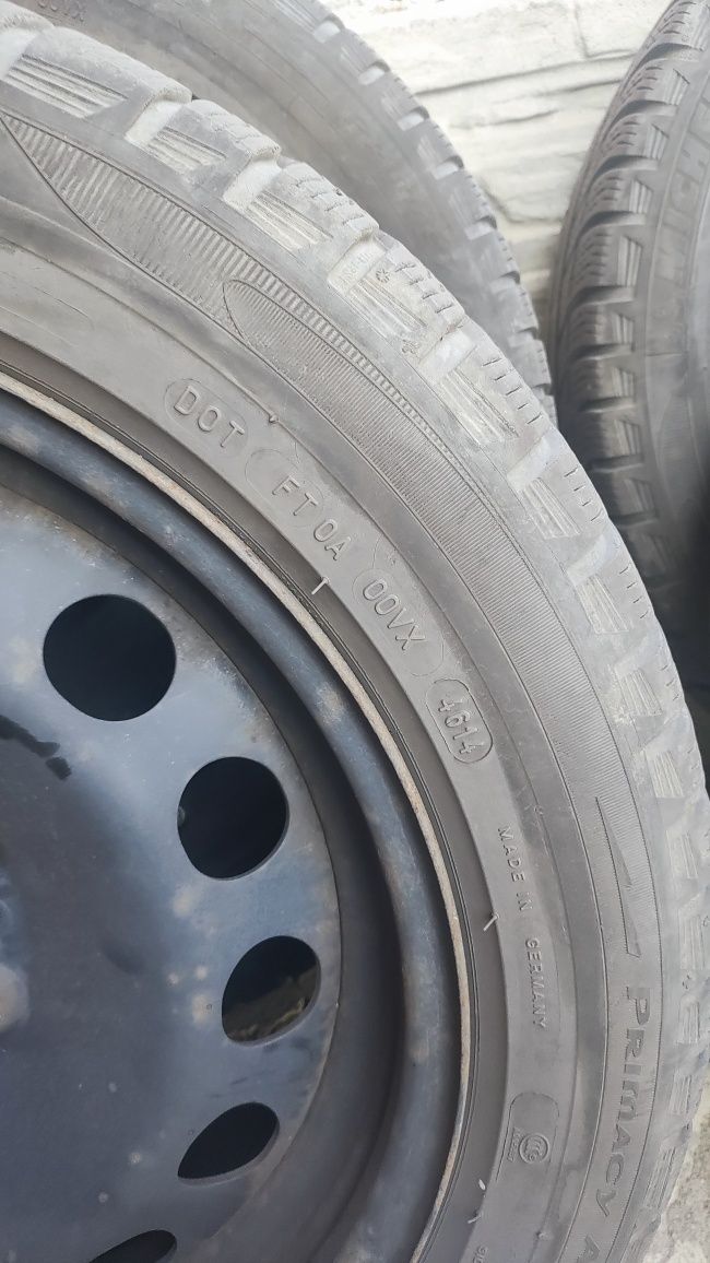 Felgi stalowe 5x120 z oponami zimowymi Michelin