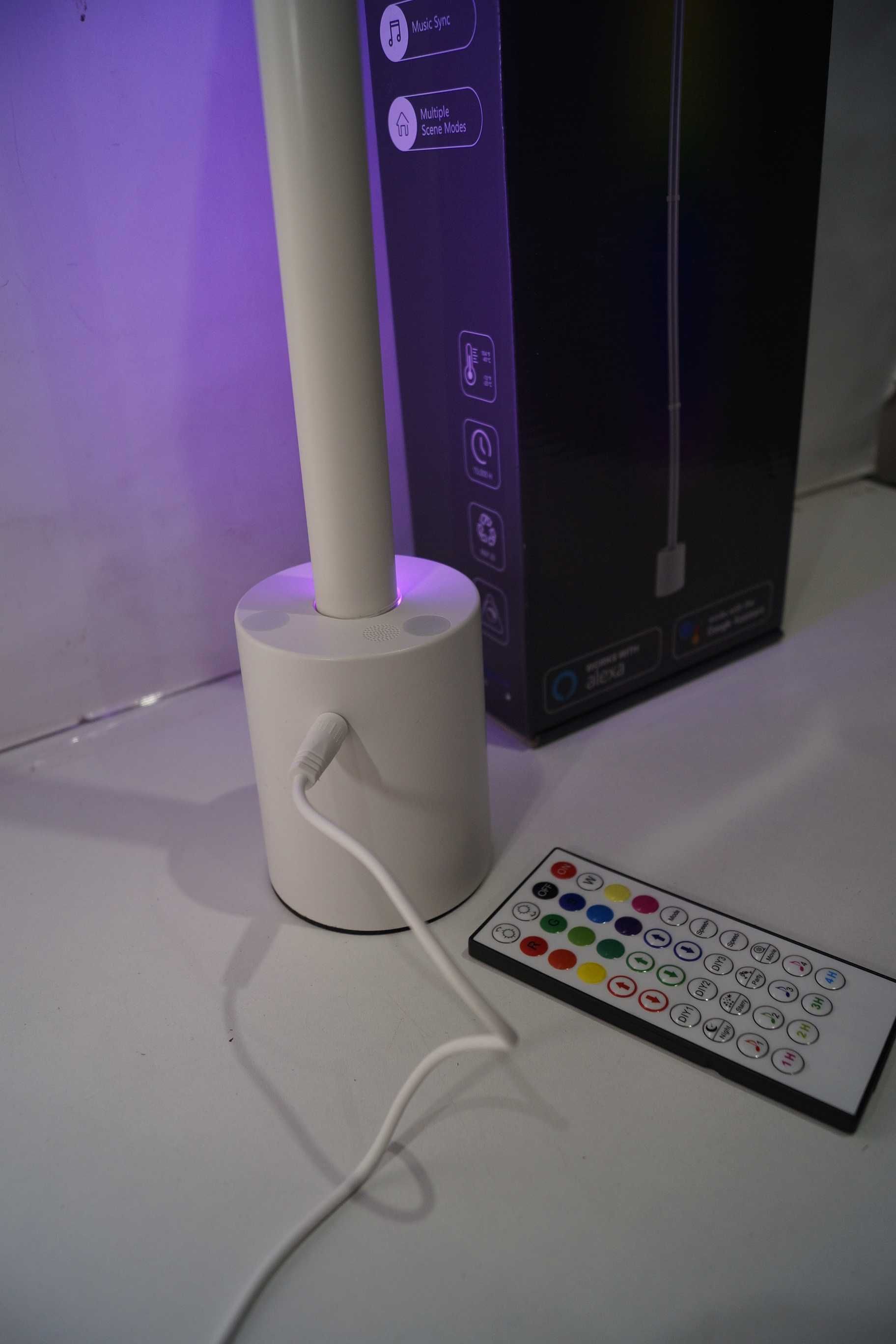 336 BUONTEMPO Inteligentna lampa podłogowa stojąca RGB smart biała 10W