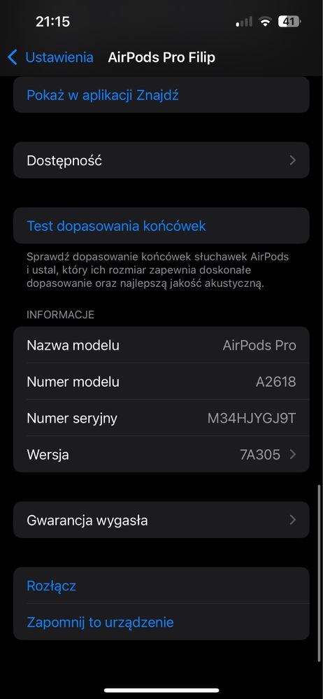 Słuchawki Airpods Pro2