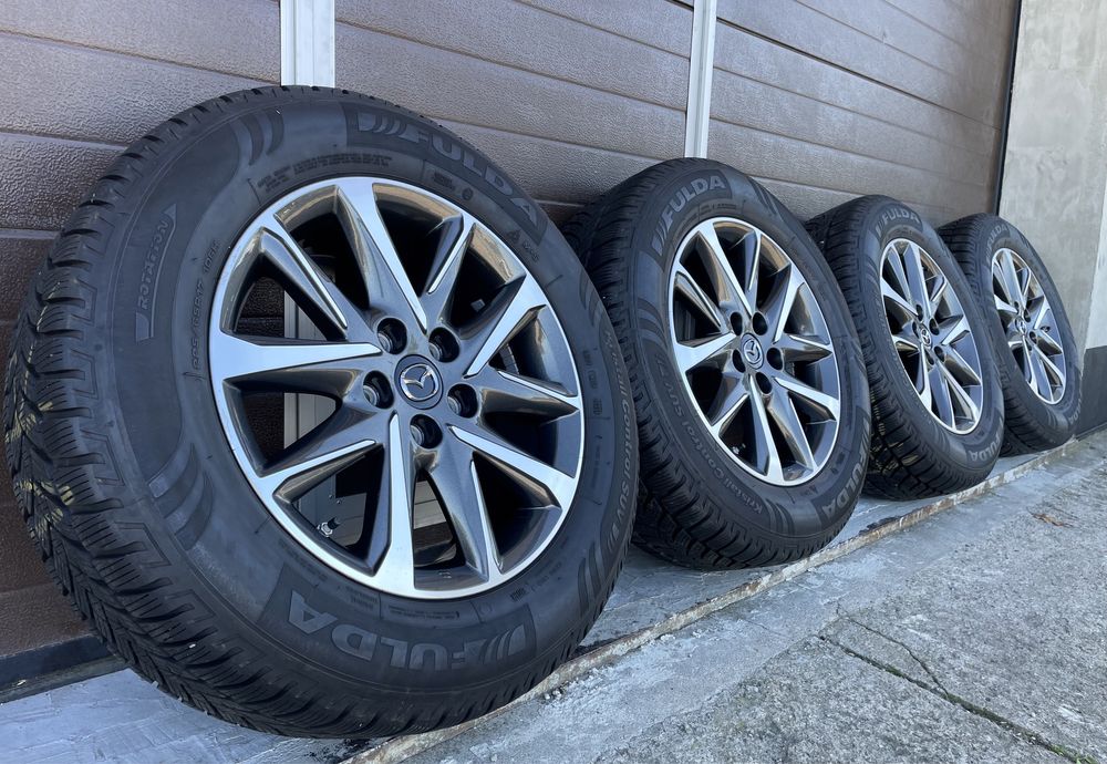 4x koła aluminiowe Mazda 5x114,3 et45 7J 225/65 17” Fulda (2022r 8mm)