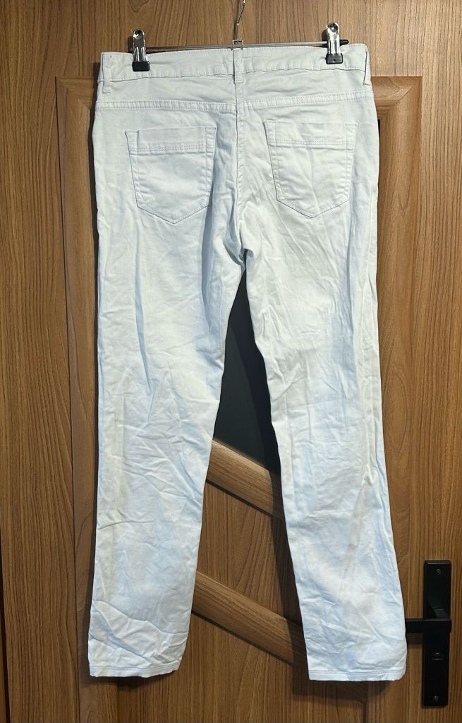 Blue motion białe spodnie damskie jeansy r. S 36