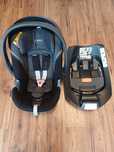 Szary fotelik Cybex Aton 5 + baza