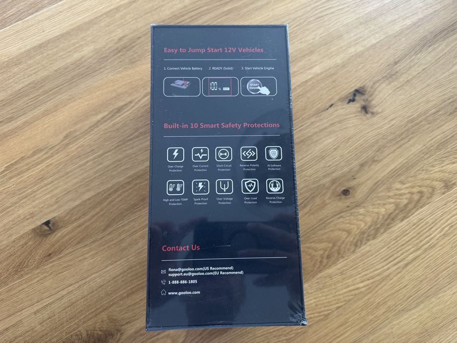 GOOLOO powerbank jump starter urządzenie rozruchowe do samochodu