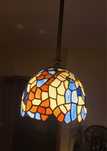 Candeeiro de teto vitral estilo Tiffany