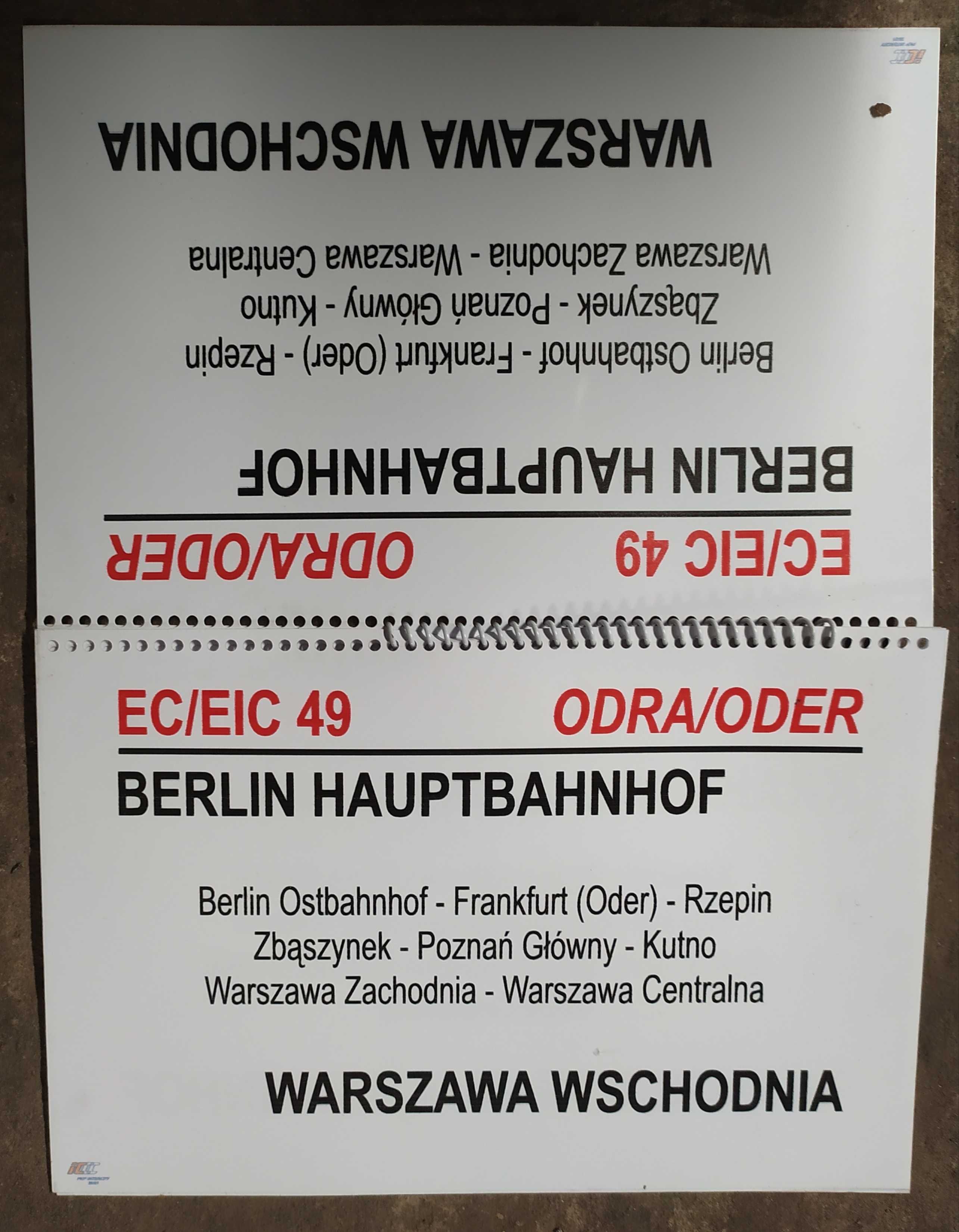 Tablica kierunkowa ODRA/ODER, WAWEL