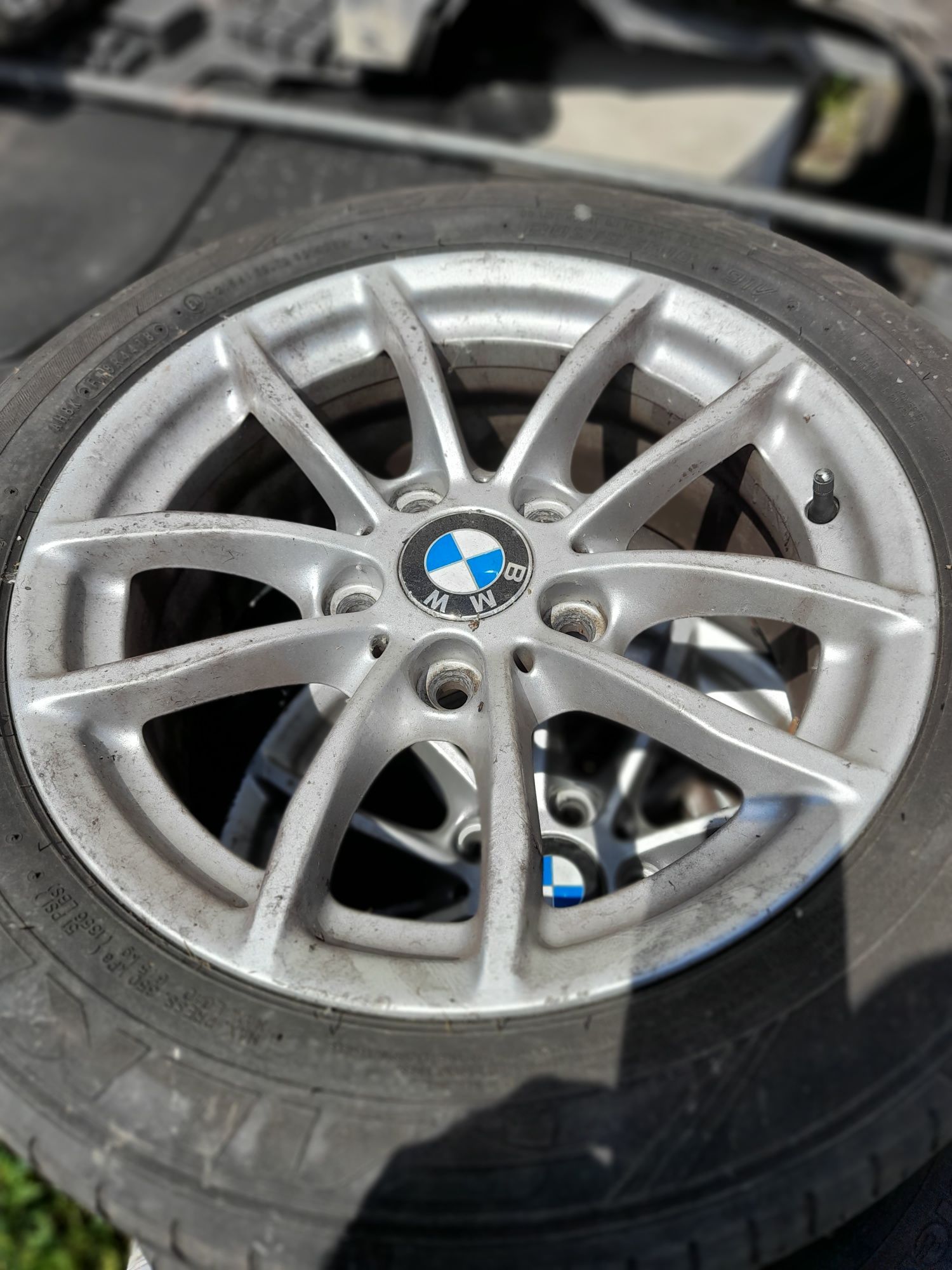 Jantes  205/ 55/16 da BMW com peneus bons em bom estado