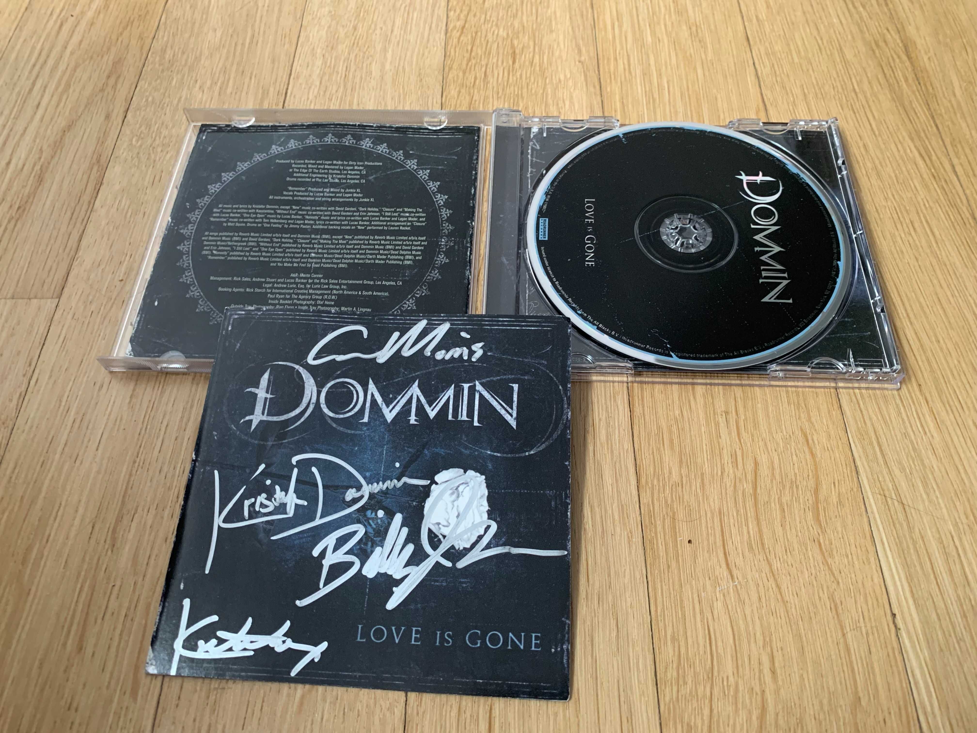 Dommin - Love is Gone - płyta CD z autografami