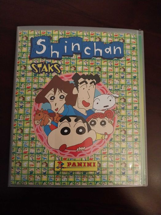 Álbum/Caderneta ShinChan Staks e 61 ímanes em muito bom estado, Panini