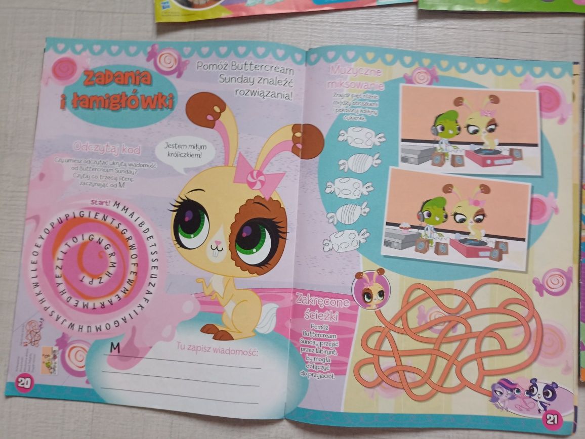 Czasopisma littlest pet shop komplet plakatami