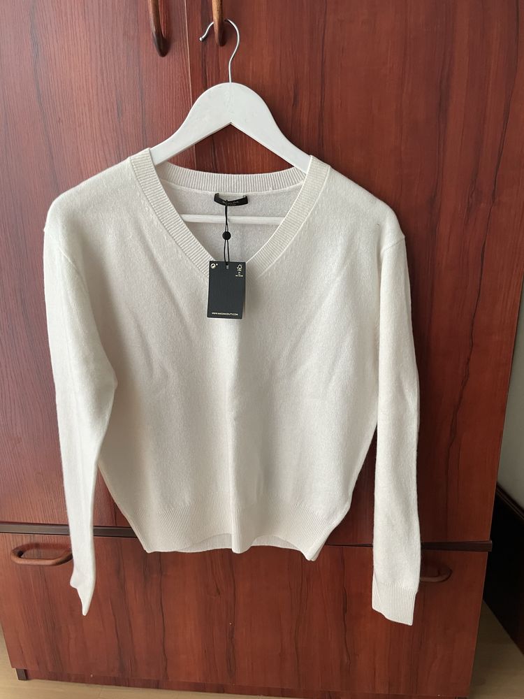 Wełna , kaszmir - sweterek Massimo Dutti xs/S