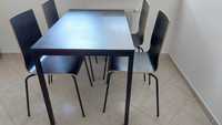komplet, stół + 4 krzesła IKEA