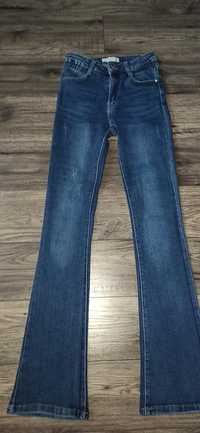 Spodnie jeans dzwony 34/36