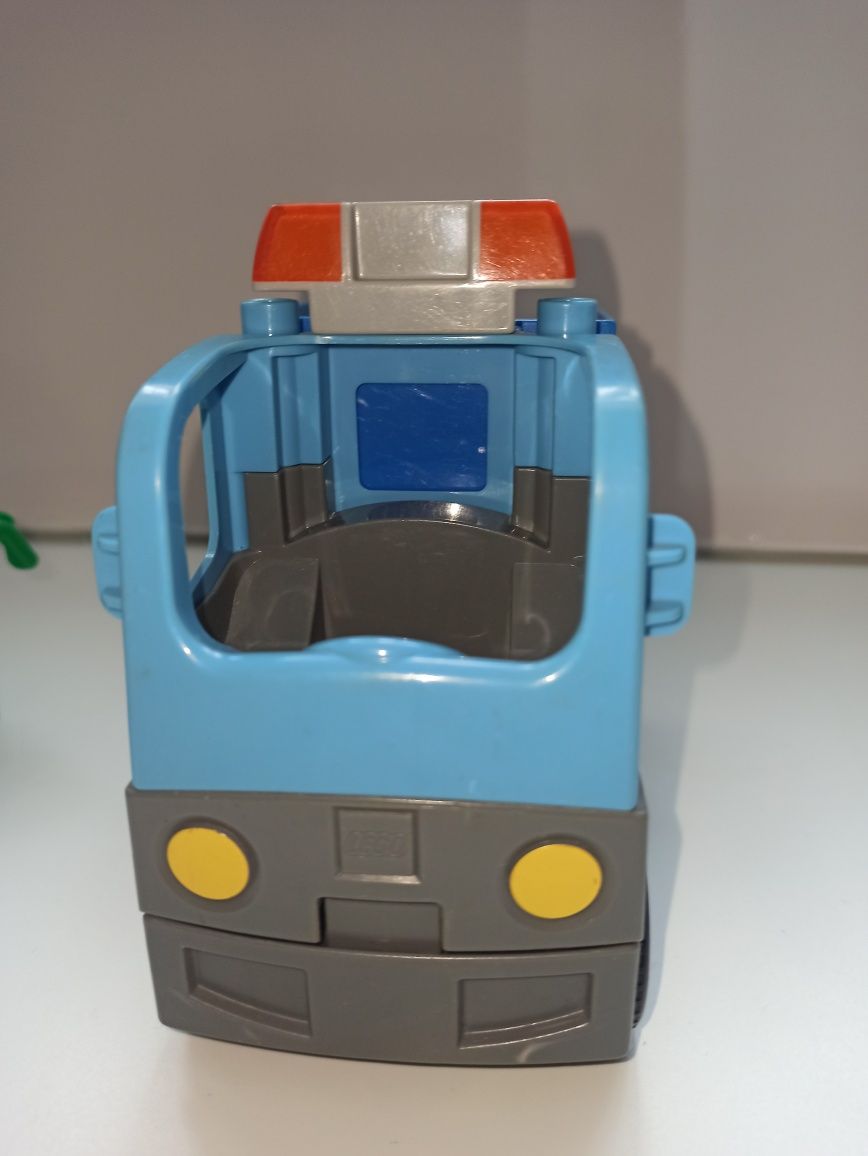 Klocki niebieska śmieciarka Lego Duplo