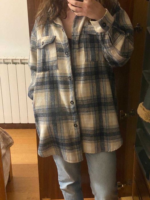 Camisa Xadrez em Fazenda (Sobre Camisa)