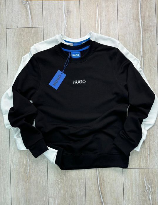 HUGO BOSS мужской брендовый свитшот оригинал трехнитка