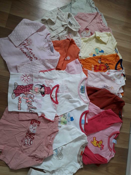 Kilkaset ubranek 4 MEGA WORKI rozm od 56 do 134 dla dziewczynki WYSYŁK