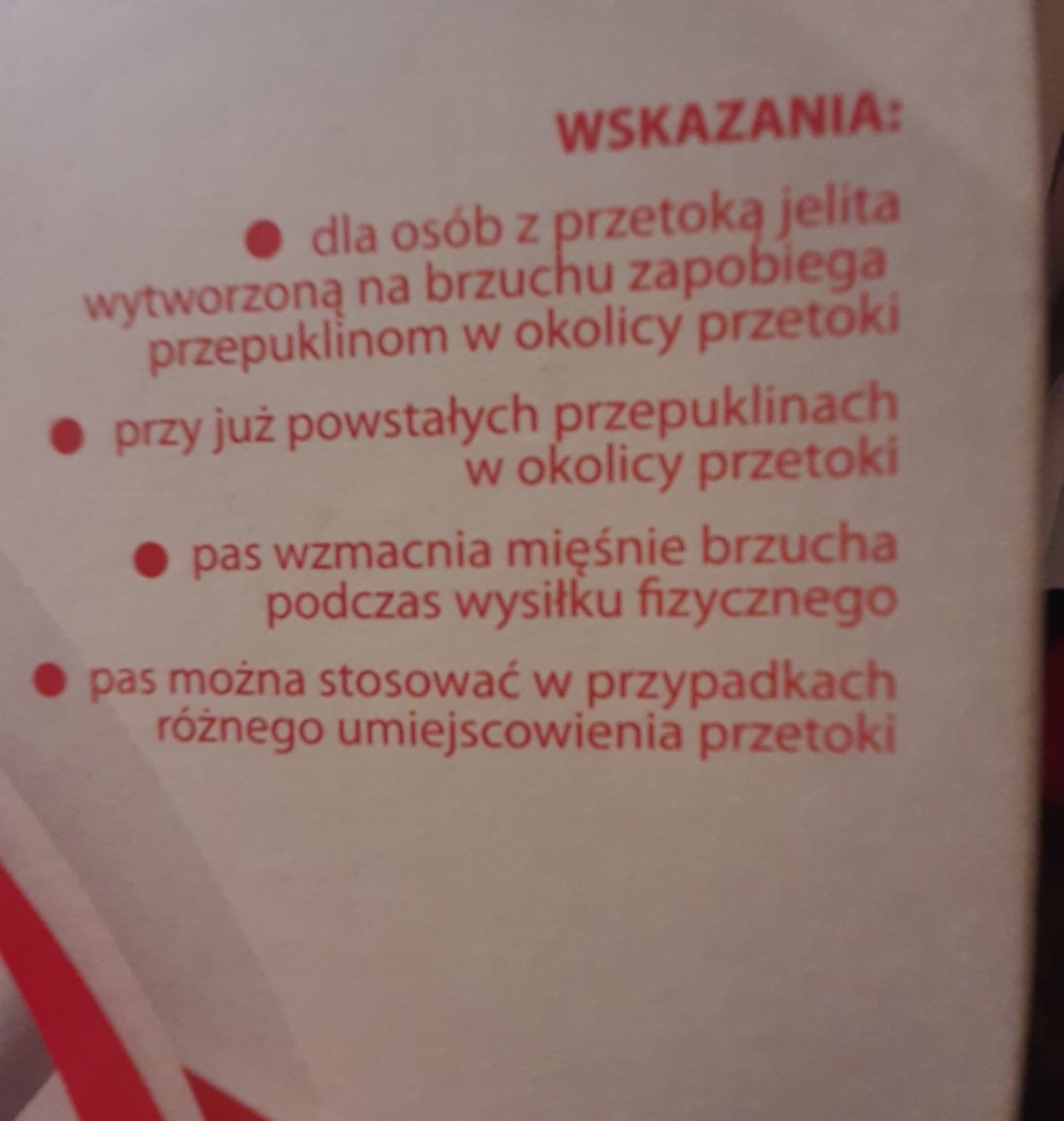 Pas stomijny brzuszny 24 cm, xl nowy Pani Teresa