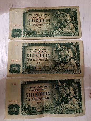 Stare Banknoty Sto Korun Kolekcjonerskie