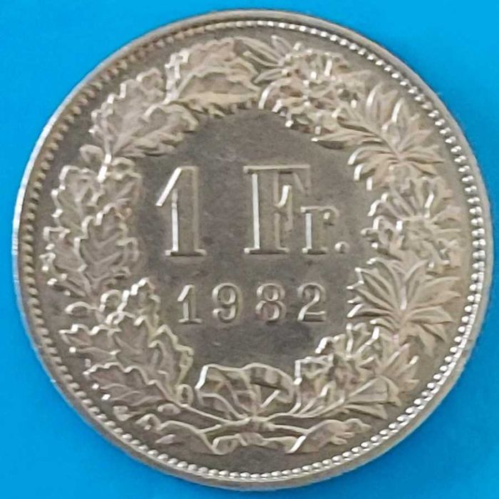 1 Franco suíço do ano de 1982