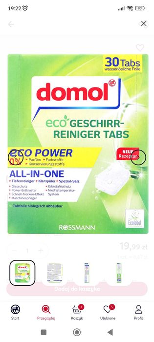 Sprzedam tabletki do zmywarki