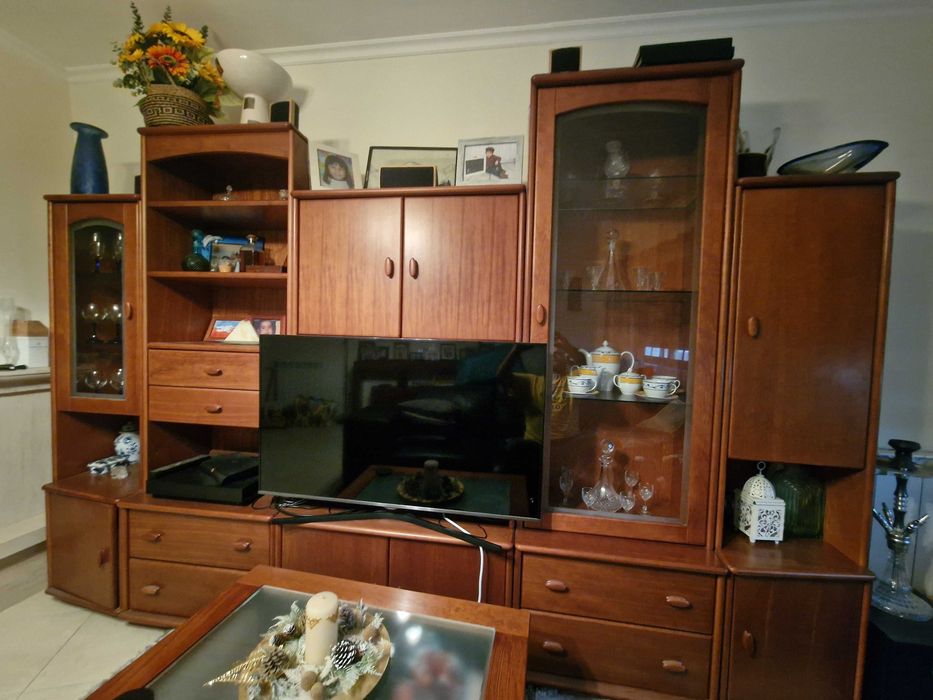 Móvel sala 5 modulos cerejeira + aparador