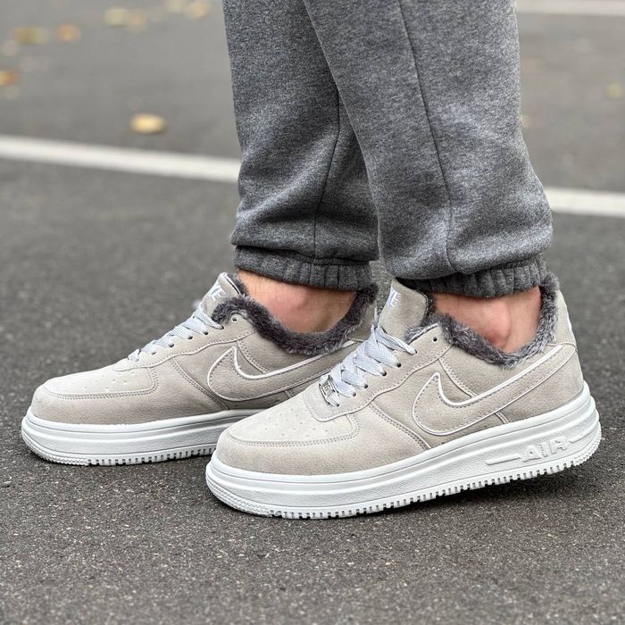 Чоловічі Зимові Кросівки Nike Air Force 1 Low Хутро