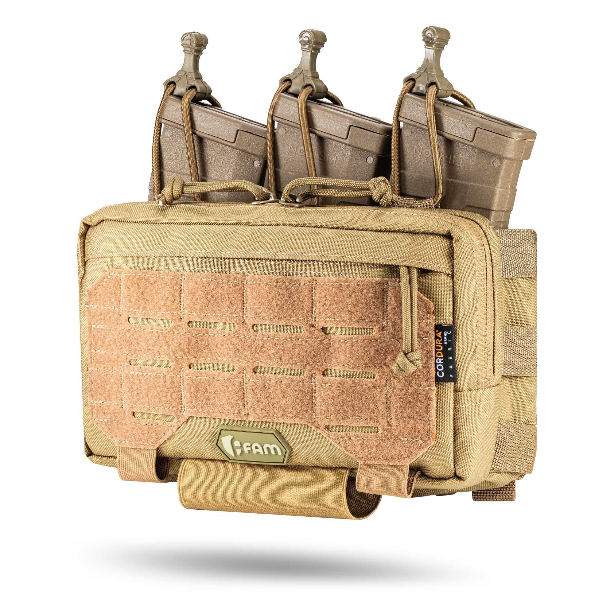Адмін підумок MOLLE, потрійний, під АК/AR (мультикам, піксель, койот)